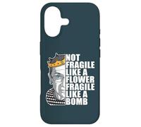 Ruth Bader Ginsburg NOT FRAGILE LIKE A FLOWER BOMB RBG Meme Case for iPhone 17