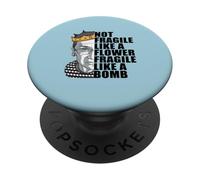 Ruth Bader Ginsburg NOT FRAGILE LIKE A FLOWER BOMB RBG Meme PopSockets Adhesive PopGrip