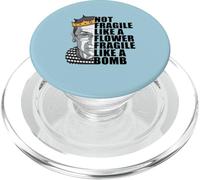 Ruth Bader Ginsburg NOT FRAGILE LIKE A FLOWER BOMB RBG Meme PopSockets PopGrip for MagSafe