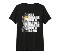 Ruth Bader Ginsburg NOT Fragile Like A Flower Bomb RBG Meme Premium T-Shirt