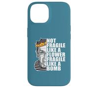 Ruth Bader Ginsburg NOT FRAGILE LIKE FLOWER RBG Meme ON BACK Case for iPhone 14