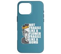 Ruth Bader Ginsburg NOT FRAGILE LIKE FLOWER RBG Meme ON BACK Case for iPhone 16 Pro Max