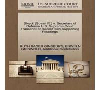 Ruth Bader Ginsburg Struck (Susan R.) v. Secretary of Defense U.S. Supreme Court Ruth Bader Ginsburg Multicolor