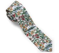 Ruth&Boaz Men's Handmade Skinny Floral Printed Necktie (F)