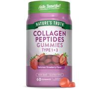 ruth Collagen Gummies for Women | 60 Count Type 1 and 3 | Strawberry Flavor | Non-GMO, Gluten Free Collagen Peptide Supplement