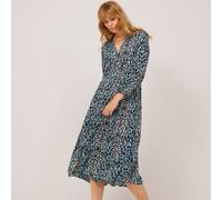 Ruth Langsford Button Through dress Standard BLUE ANIMAL SIZE 10