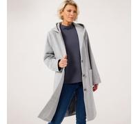 Ruth Langsford Button Through Hooded Coat GREY SIZE 10
