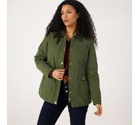 Ruth Langsford Cord Collar Jacket KHAKI SIZE 10