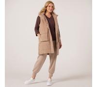 Ruth Langsford Leisurewear Quilted Fleece Lined Gilet KHAKI SIZE 10