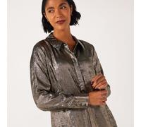 Ruth Langsford Metallic Shirt BRONZE SIZE 10