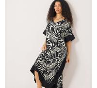 Ruth Langsford Paradiso Printed Kaftan MONO ABSTRACT PRINT LARGE