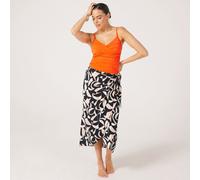 Ruth Langsford Solstice Wrap Sarong BLACK & NUDE GEO PRINT 2XL
