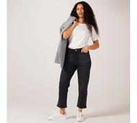 Ruth Langsford Straight Leg Ankle Grazer Jeans Petite WASHED BLACK SIZE 10