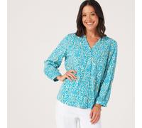 Ruth Langsford Viscose Button Through Blouse IKAT PRINT SIZE 10