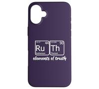 RuTh Periodic Table Elements Truth RBG Bader Ginsburg Meme Case for iPhone 16 Plus