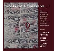 PINTER/ROSEN/ARIEL - SPEAK THE UNSPEAKABLE - CD - J3z