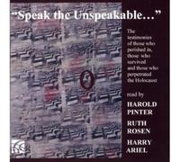 PINTER/ROSEN/ARIEL - SPEAK THE UNSPEAKABLE - CD - J3z