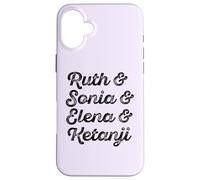 Ruth & Sonia & Elana & Ketanji Brown Jackson SCOTUS RBG Meme Case for iPhone 16 Plus