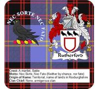 Rutherford Scottish Clan Scotland Square Fridge Magnet Fantastic Souvenir