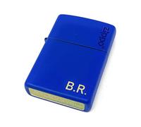 Rutherfords Gifts Personalised Genuine Blue Matte Lighter - Engraved Free with a message of your choosing up to 80 characters!