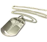 Rutherfords Gifts SOS Medical Alert Sterling SIlver Dog Tag Necklace