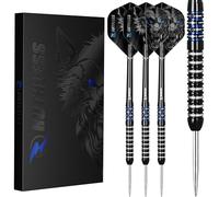 RUTHLESS | Animal Darts Set | Steel Tip | 90% Tungsten Barrel | Dart Flights and Stems Included | Available in Multiple Designs and Weights. (Wolf, 24g)