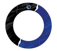 Ruthless Dartboard Surround | Professional Durable Single Piece Dart Board and Darts Surround, Riptorn, Black/Blue (SU293)