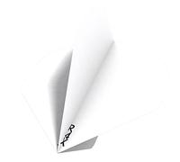 RUTHLESS F3432 R4X | 100 Micron Premium Extra Strong Dart Flights, Standard No. 2 Shape, 5 Sets of 3 Flights, White