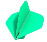 RUTHLESS F3437 R4X | 100 Micron Premium Extra Strong Dart Flights, Standard No. 2 Shape, 3 Sets of 3 Flights, Green