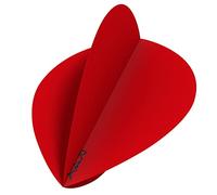 RUTHLESS F3439 R4X | 100 Micron Premium Extra Strong Dart Flights, Pear Shape, 3 Sets of 3 Flights, Red