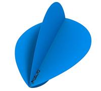 RUTHLESS F3442 R4X | 100 Micron Premium Extra Strong Dart Flights, Pear Shape, 3 Sets of 3 Flights, Blue