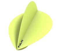 RUTHLESS F3443 R4X | 100 Micron Premium Extra Strong Dart Flights, Pear Shape, 3 Sets of 3 Flights, Yellow