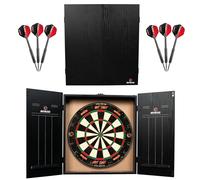 Ruthless Home Darts Centre | Complete Home Dart Board Centre Including Cabinet, Dartboard and 2 Sets of Darts (CAB518)
