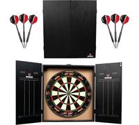 Ruthless Home Darts Centre | Complete Home Dart Board Centre Including Cabinet, Dartboard and 2 Sets of Darts (CAB518)