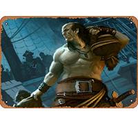 Ruthless Knave Magic and Fantasy People Military Classic Man Cave Wall Art Decor 8x12 inch Metal Tin Sign Plaque Poster