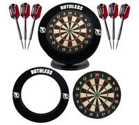 Ruthless Mini Dart Board Set with Surround and Extra Darts| Miniature Desk Top Darts and Dart Board Set for Home and Office