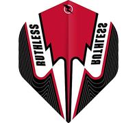 RUTHLESS Power Surge Dart Flights | 100 Micron Standard No2 | Red 3 Pack