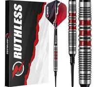 RUTHLESS | Red Falcon Darts Set | Soft Tip Tungsten Darts | Red | 18g