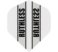 RUTHLESS RX Panel Dart Flight | Extra Strong 100 Micron | Clear Standard No2 Shape, Clear, 5 Sets of 3 Flights (5XF3528)