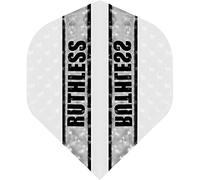 RUTHLESS RX Panel Embossed Dart Flight | Extra Strong 100 Micron | Clear Standard No2 Shape, Clear, 10 Sets of 3 Flights (10XF3581)