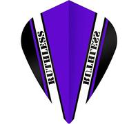 RUTHLESS RX V100 Pro Dart Flights | Extra Strong 100 Micron | Kite, Purple, 10 Sets of 3 Flights (10XF3517)