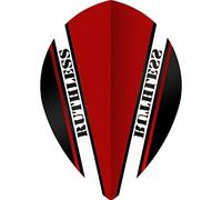 RUTHLESS RX V100 Pro Dart Flights | Extra Strong 100 Micron | Pear, Red, 10 Sets of 3 Flights (10XF3502)