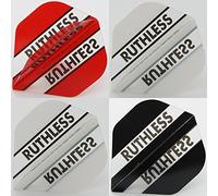 Ruthless standard shape dart flights (WHITE, 3 SETS)