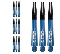 RUTHLESS Sting | Polycarbonate Dart Shafts Solid Blue with Black Aluminium Top, Tweenie 40mm, 3 Sets of 3 Stems (3XS1760)