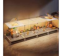 Rutin Chicken Breeding Box, Coop, Quail, Ferret, Chinchilla, Guinea Pig Cage - Transparent Viewing, Encrypted Foot Pads, Tray Design - 8 Sets