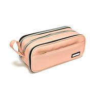 Rutiyoka Large Pencil Case Pouch, Extra Big Pencil Bag with 4 Compartments for Kids, Oxford Cloth Pen Bag with Zipper, Pencil Organizer, Cute Aesthetic School Supplies for Teen Girls Boys Adults Pink