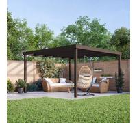 Rutland County Garden Furniture Box Pergola - Wood - L180 X W480 X H270 Cm - Rustic Brown