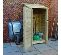 Rutland County Garden Furniture Ltd Burley 6ft Tool Store - L75 x W89.5 x H181 cm - Light Green Rutland County Garden Furniture Ltd Light Green