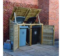Rutland County Morcott Double Wheelie Bin Store