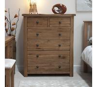 Rutland Oak 4+2 Drawer Chest